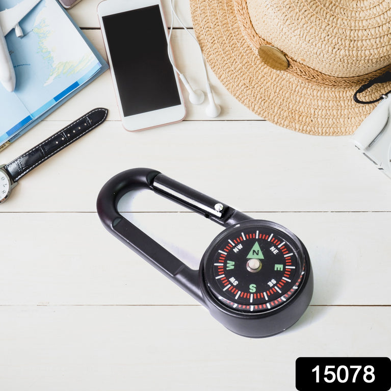 Clip Snap Hook Mini Compass (1 Pc (1 Pc Mix Design)