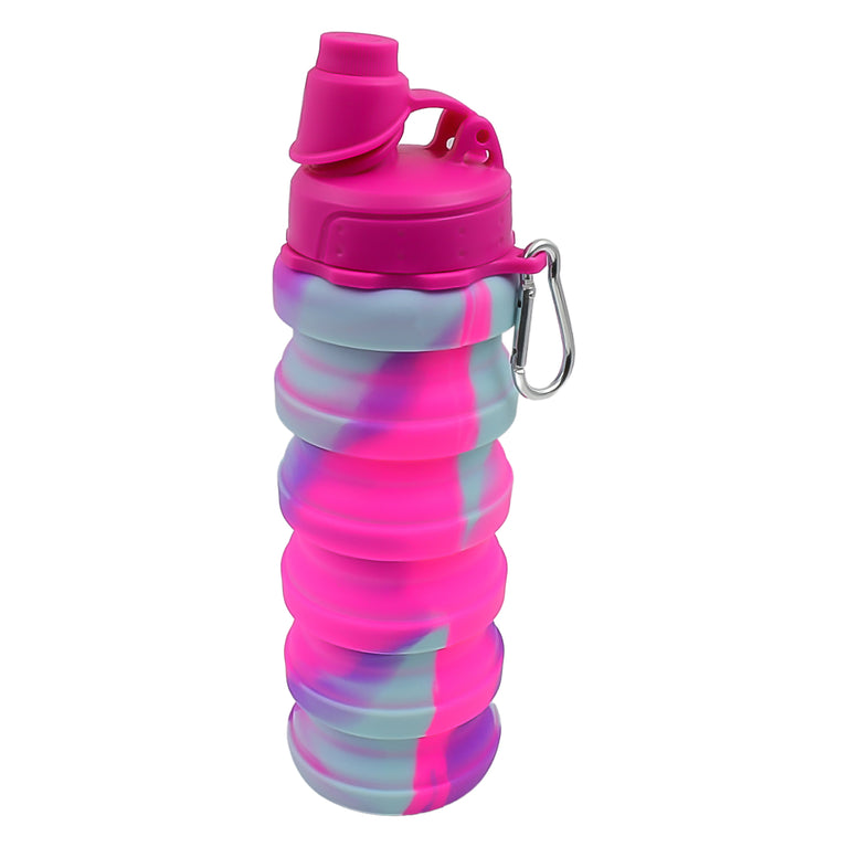 Silicone Foldable Water Bottle (1 Pc 24 Cm Foldable 500 Ml)