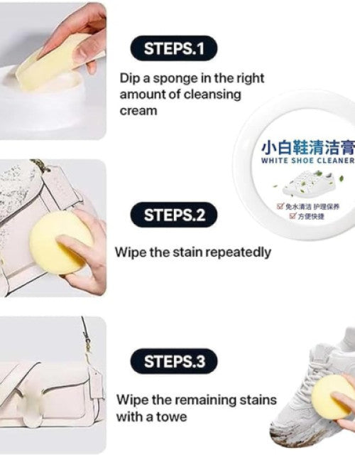 120g White Shoes Cleaning Cream Stains Remover