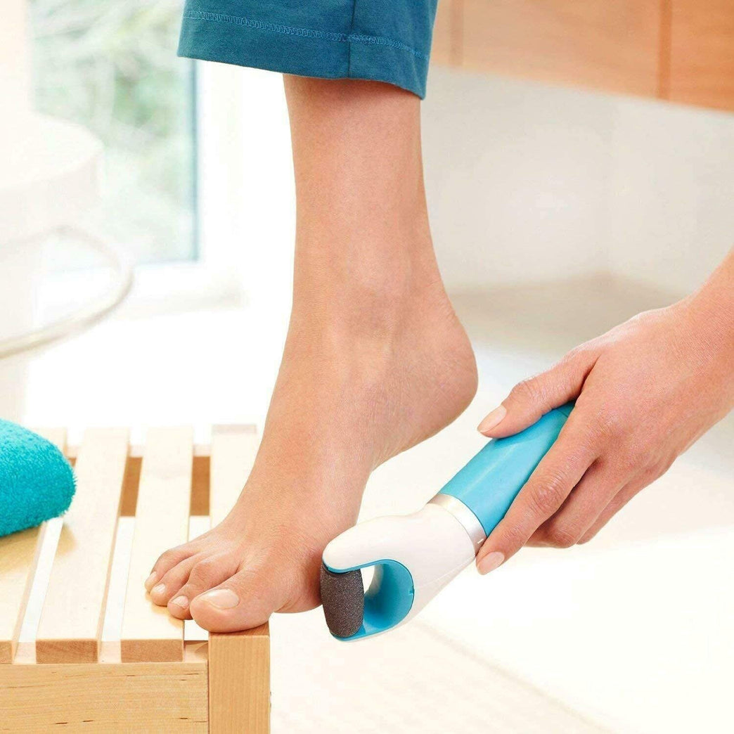 0229 Electronic Dry Foot File Callous Remover For Feet Electric Foot With Roller Hard And Dead Skin- Regular Coarse Baby Smooth Feet In Minutes. For In Home Padicure Foot Care Battery Powered  Usb (Battry Not Included)