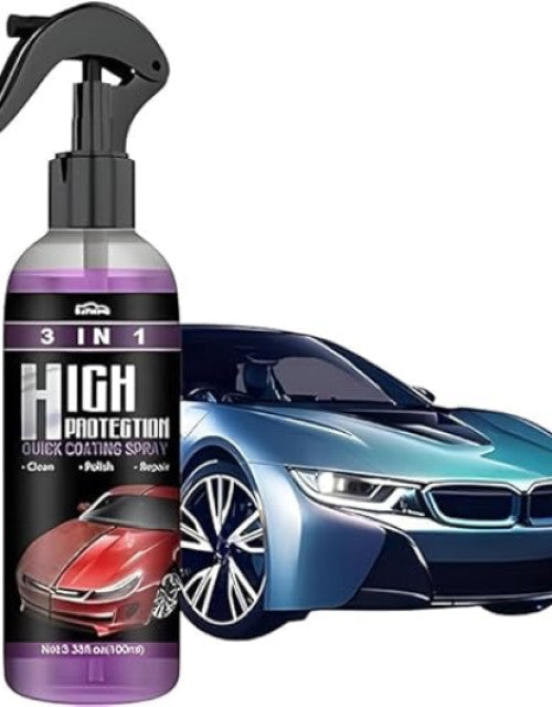 3 in 1 High Protection Car Quick Coating Spray (Pack of 2)