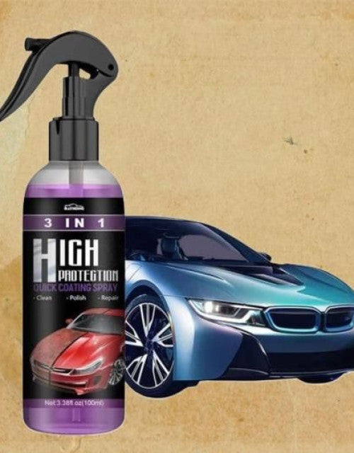 3 in 1 High Protection Quick Car Ceramic Coating Spray (Pack of 2)