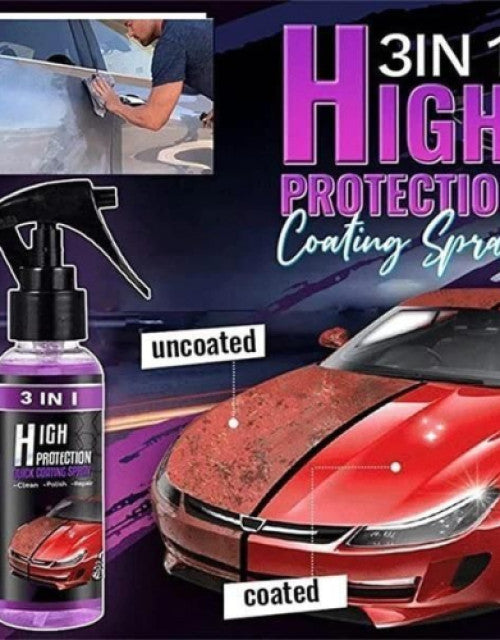 3 in 1 High Protection Quick Car Ceramic Coating Spray (Pack of 2)