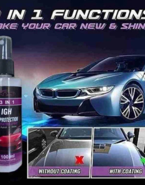 3 in 1 Quick Car Ceramic Coating Spray- High Protection