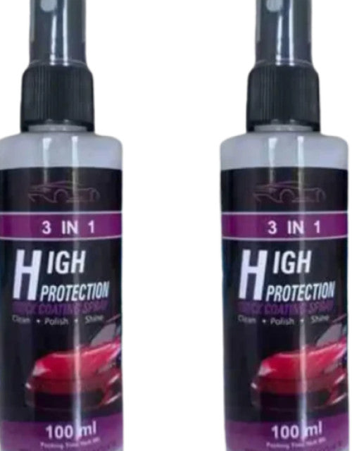 3 in 1 Quick Car Ceramic Coating Spray High Protection (Pack of 2)