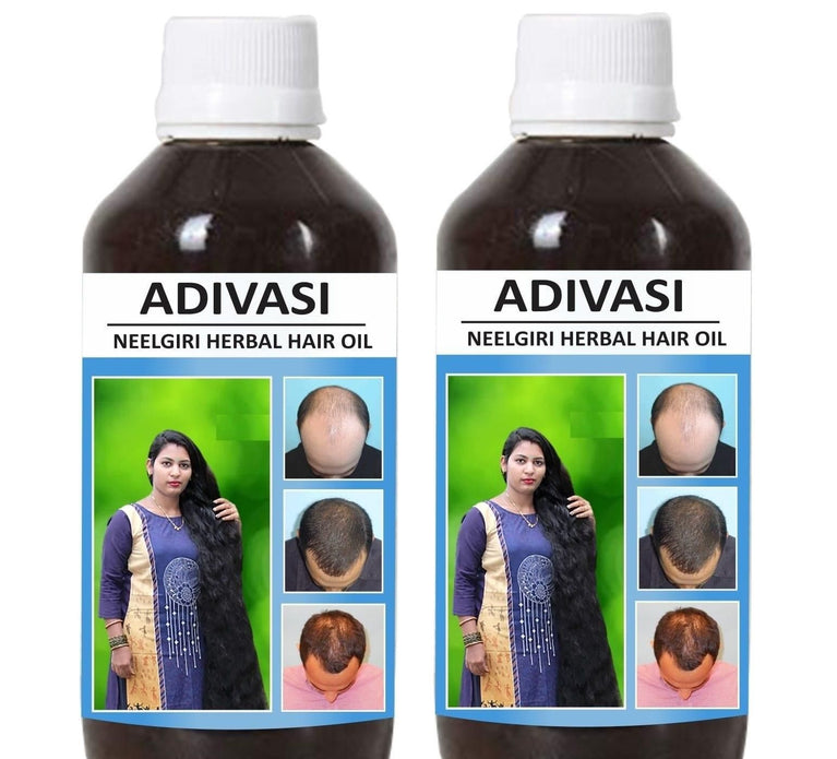 Donnara Organics Adivasi Neelgiri Herbal Hair Oil For Faster Hair Growth Pack Of 3 (375 Ml)