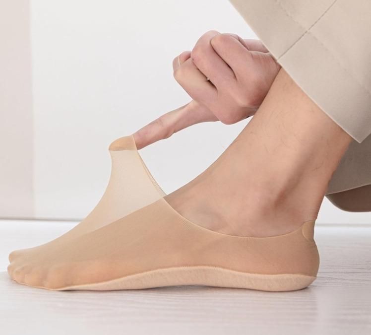 Silicone Non-slip Invisible No Show Socks(Pack Of 2)