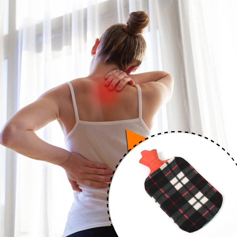Hot Water Bottle Bag With Cover For Pain Relief (1 Pc  Mix Design  Size)