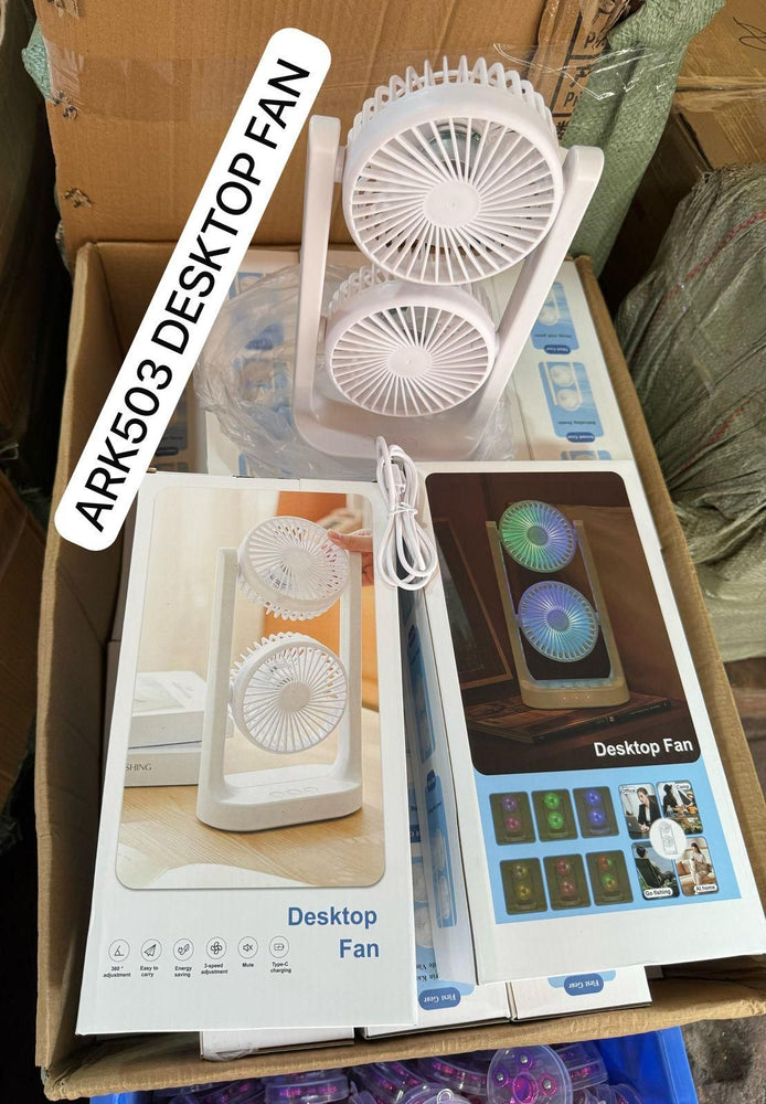 ARK 503 USB Rechargeable Dual Cooling Fan