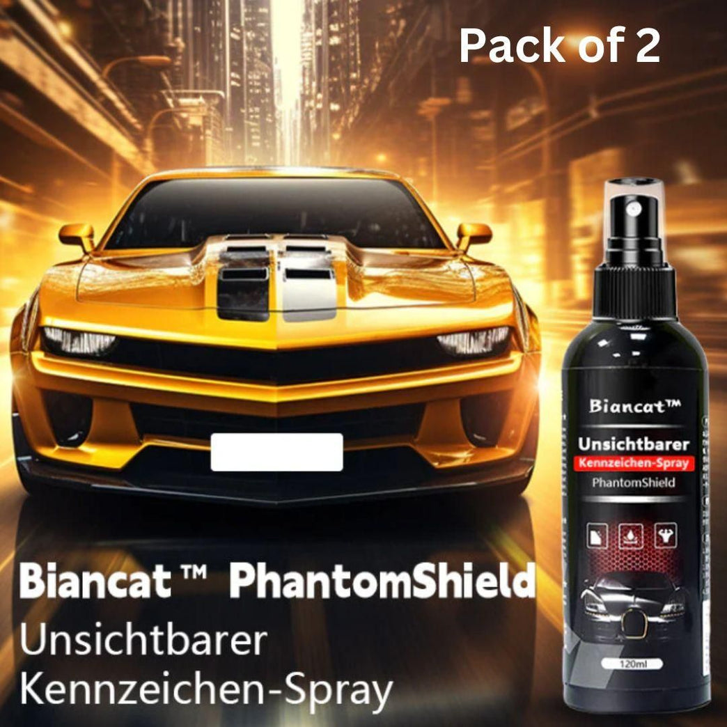 Biancat Phantomshield Unsichebarer Kennzeichen- Sprey 120 ML (Pack of 2)