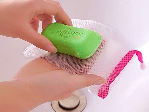 Exfoliating Mesh Soap Pouch Bubble Foam Net Soap Sack (Pack of 10)