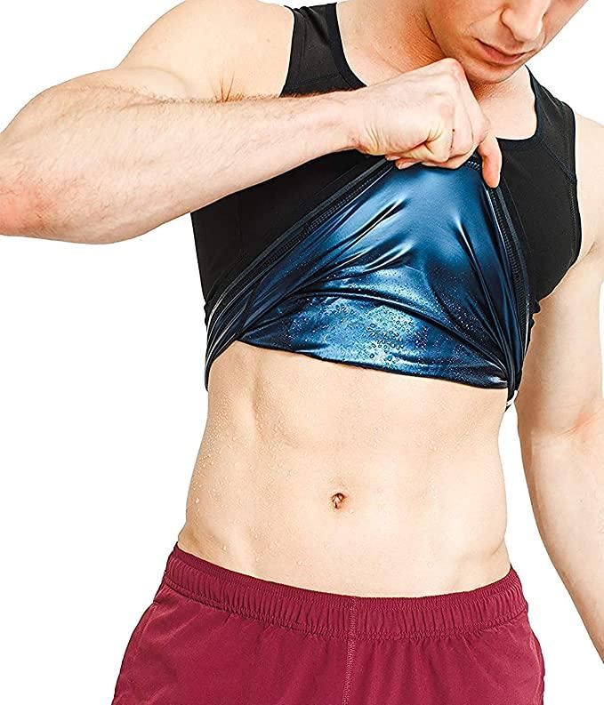 MM1Body Shapper Vest for Men  Premium Workout Tank Top Polymer Shapewear Sauna Vest