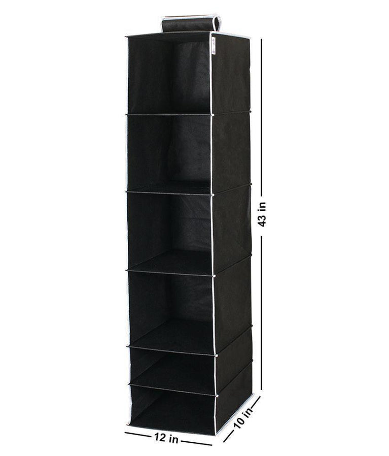 6 Shelves Foldable Hanging Wardrobe Organizer