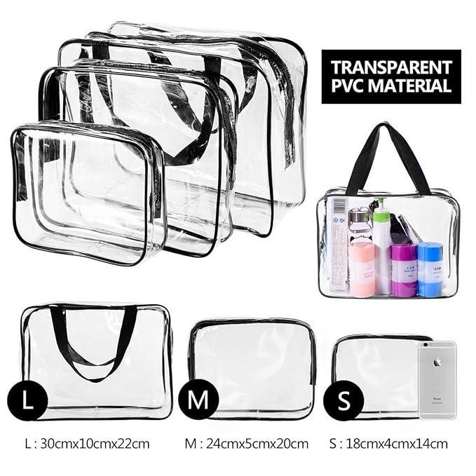 Clear PVC Cosmetic Bags Travel Toiletry Bag