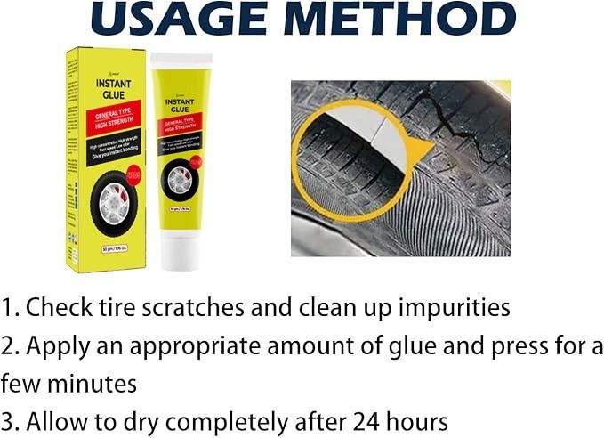 Car Tire Crack Repair Glue 50g (Pack of 2)