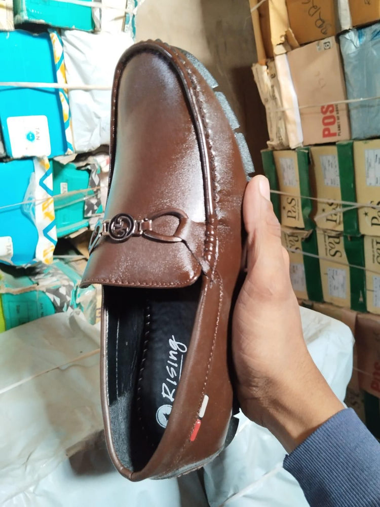 Men Casual Brown Synthetic Loafers