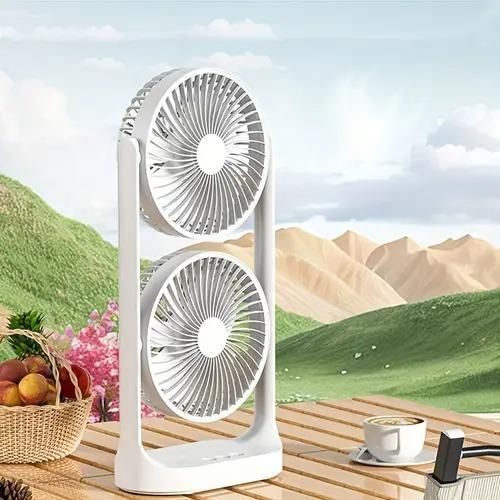 ARK 503 USB Rechargeable Dual Cooling Fan