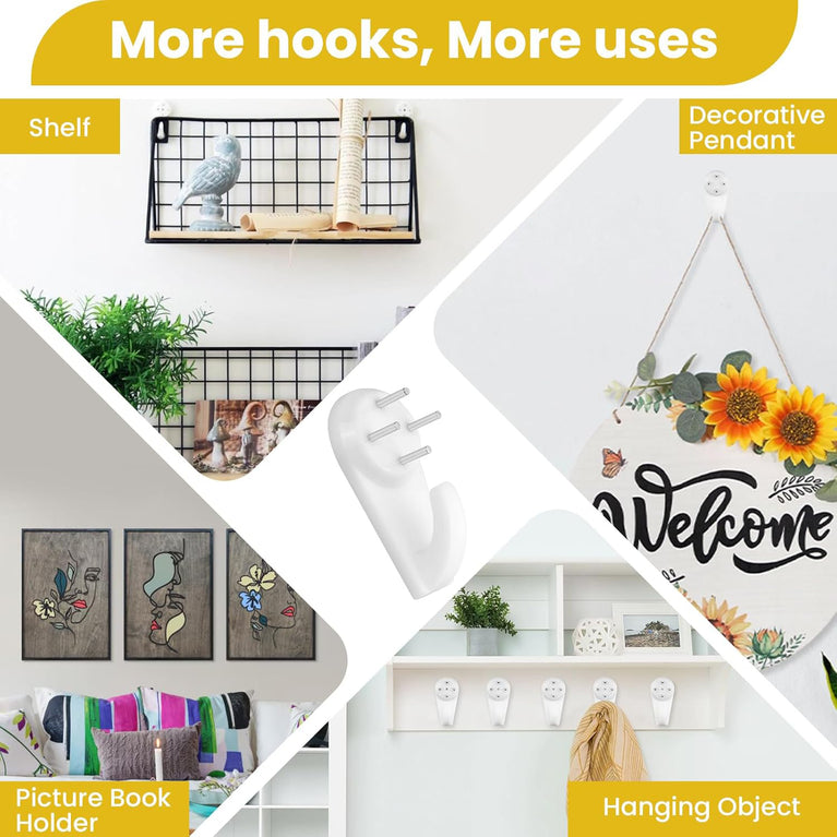 33 In 1 Picture Hangers Photos Hanging Hardware Kit (1 Set)