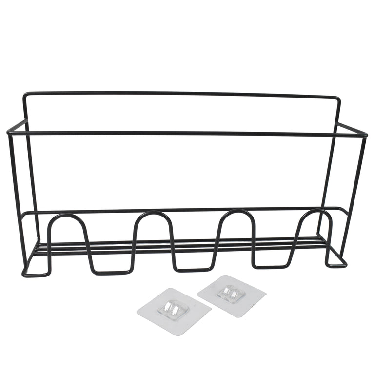 Metal Self Adhesive Multipurpose Kitchen Accessories Organizer Rack Wall (1 Pc)