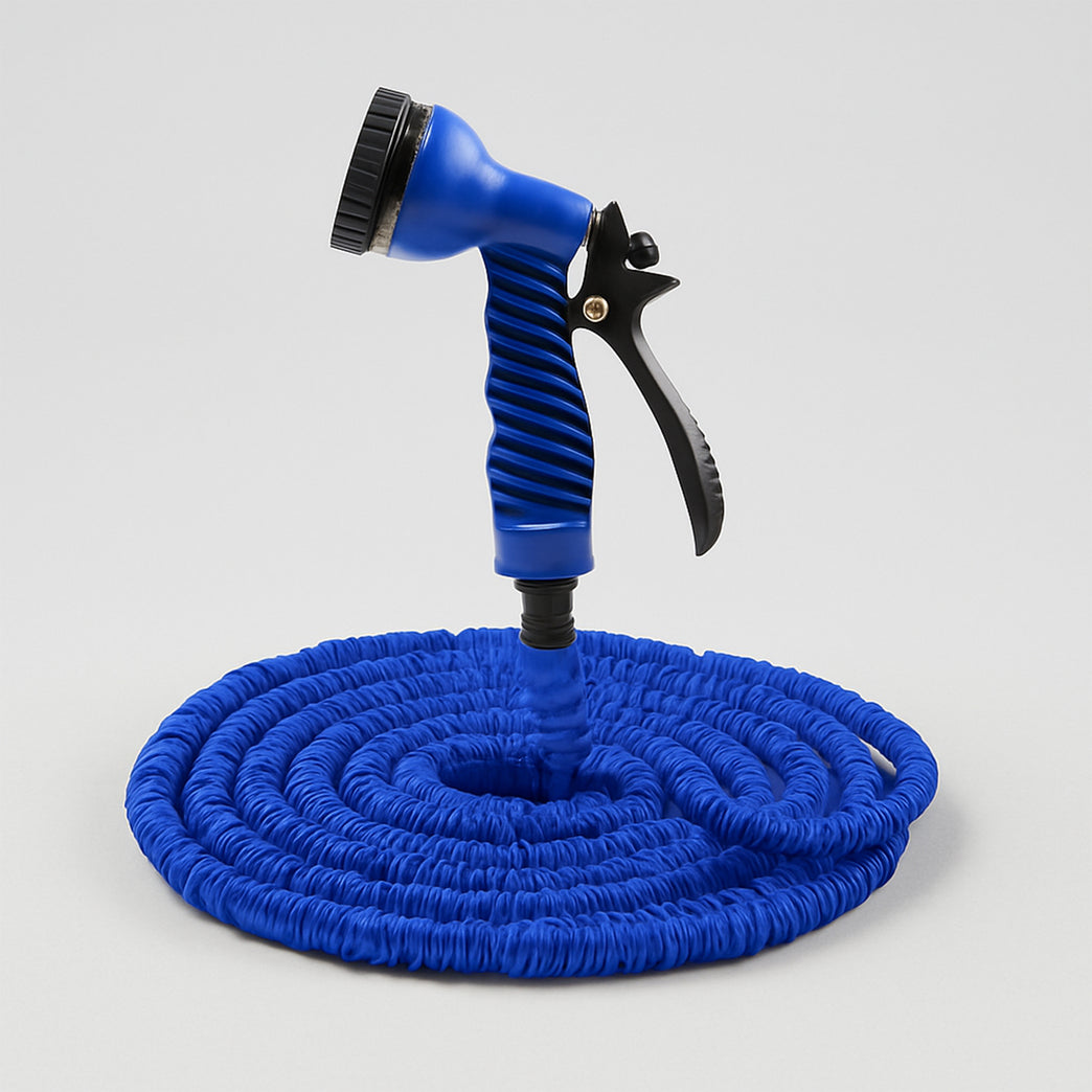 502 -50 Ft Expandable Hose Pipe Nozzle For Garden Wash Car Bike With Spray Gun