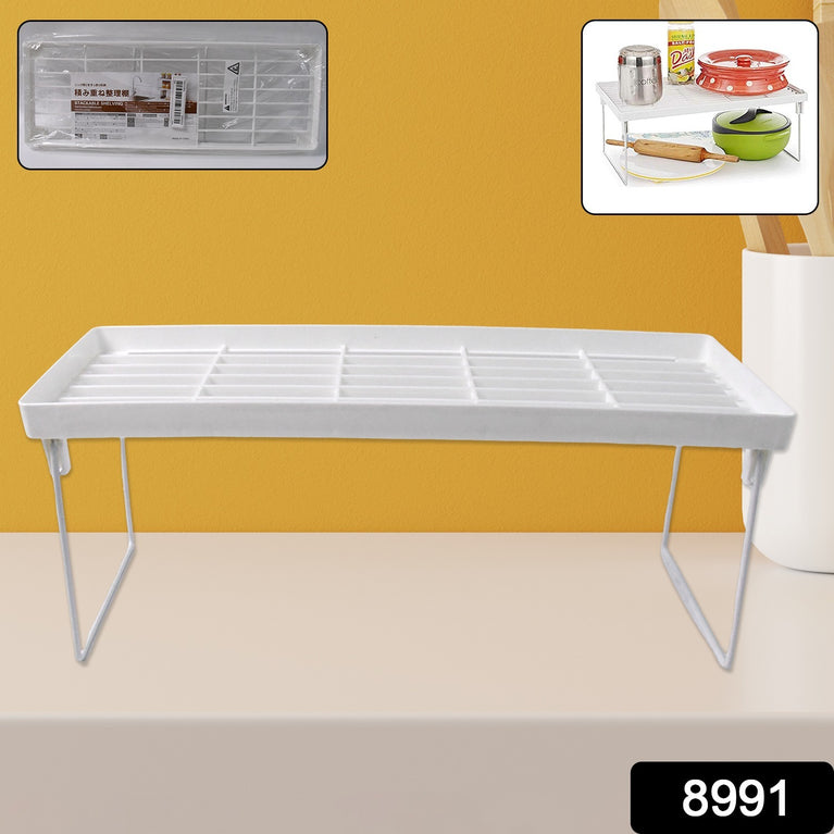 L Shelf Foldable Holder Sundries Rack Counter Bookcase (1 Pc  40 Cm)