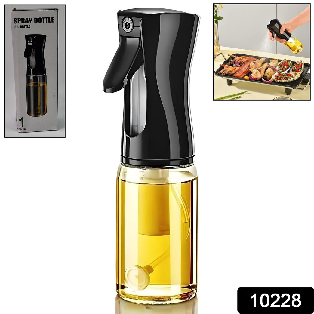 Glass Oil Dispenser Bottle Spray (1 Pc  200 Ml Approx)