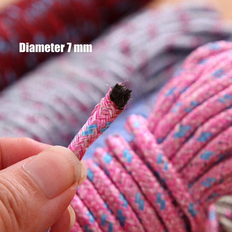 9059 10 Meter Heavy Duty Laundry Drying Clothesline Rope Portable Travel Nylon Cord Sturdy Clothes Line For Outdoor Camping Indoor Crafting Art Projects