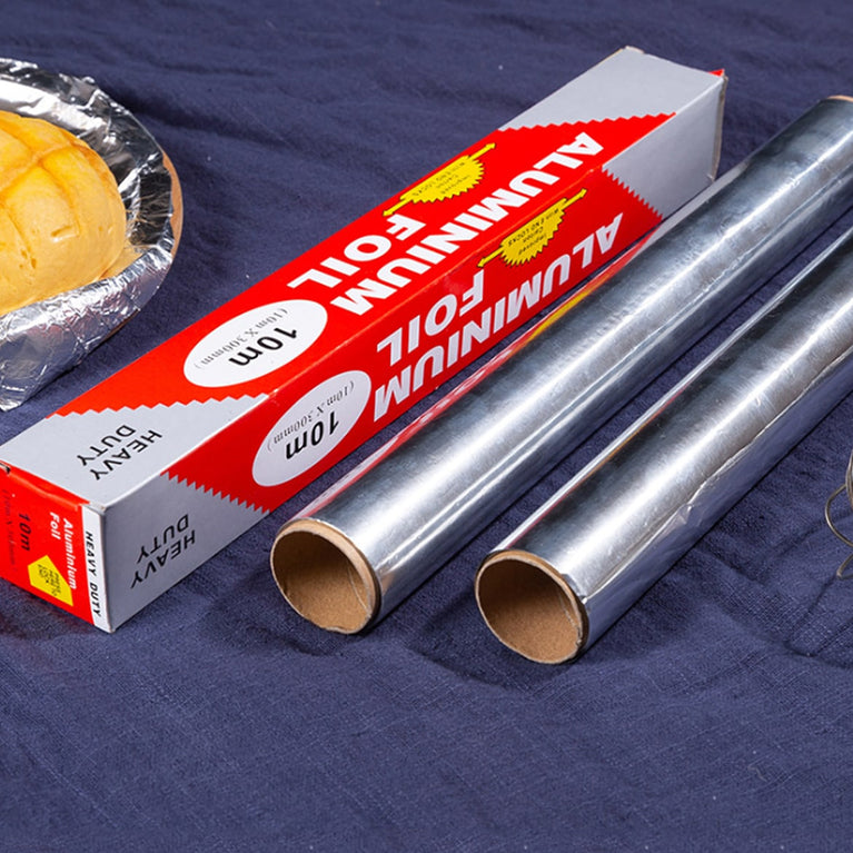 2329 Aluminum Foil Roll Heavy Duty Non Stick Thick Aluminum Foil Sheet Baking Grilling Tool (10mx300mm)