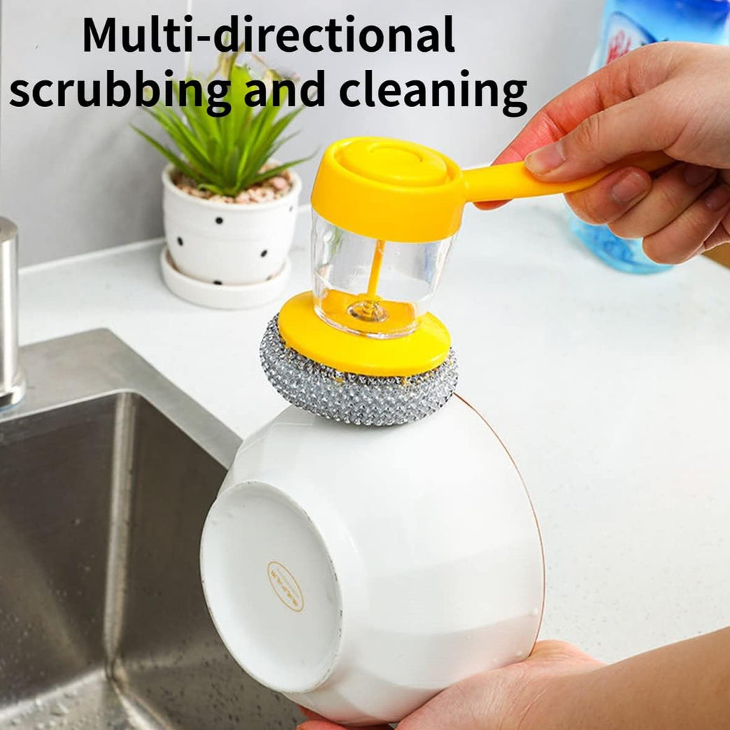 Handheld Soap Dispenser With Scrub (1 Set)