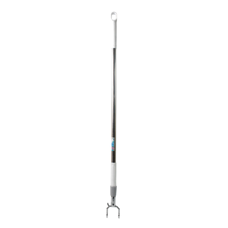 Stainless Steel Telescopic Pole Clothes Hooks Hanger (1 Pc  155 Cm)