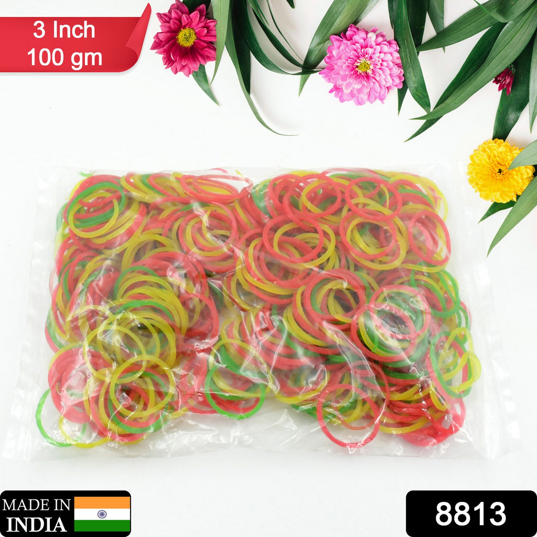 Rubber Band For Officehome And Kitchen Accessories Item Products Elastic Rubber Bands Flexible Reusable Nylon Elastic Unbreakable For Stationery School Multicolor