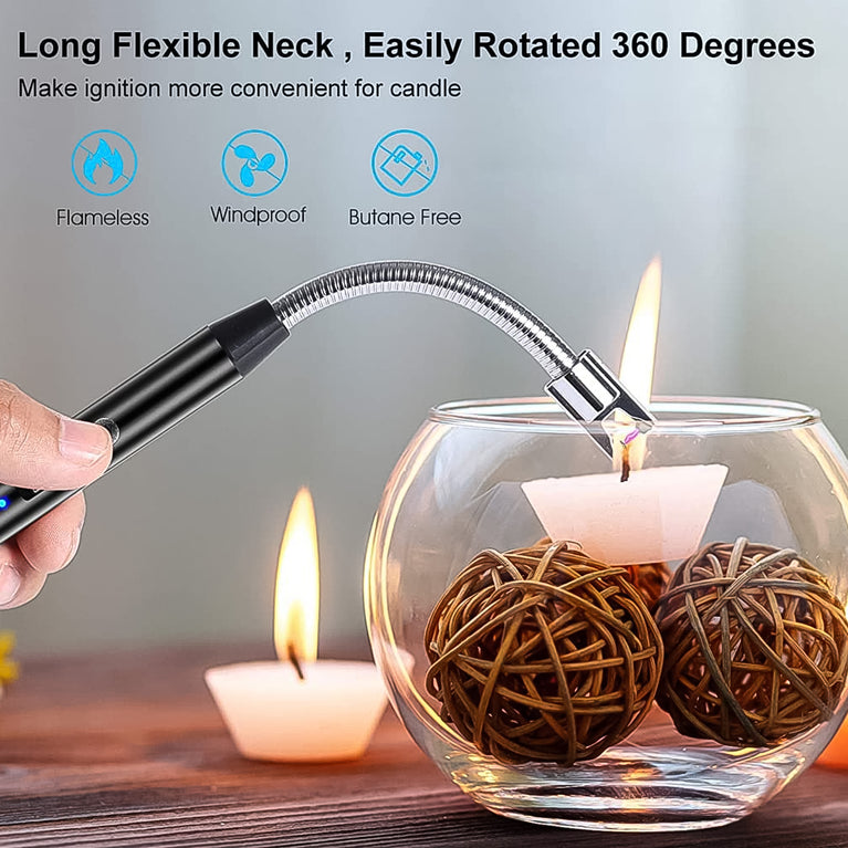 Electronic Smoking Plasma Lighters For Multipurpose Like Candles Grill Bbq (1 Pc  Loose  Mix Color)