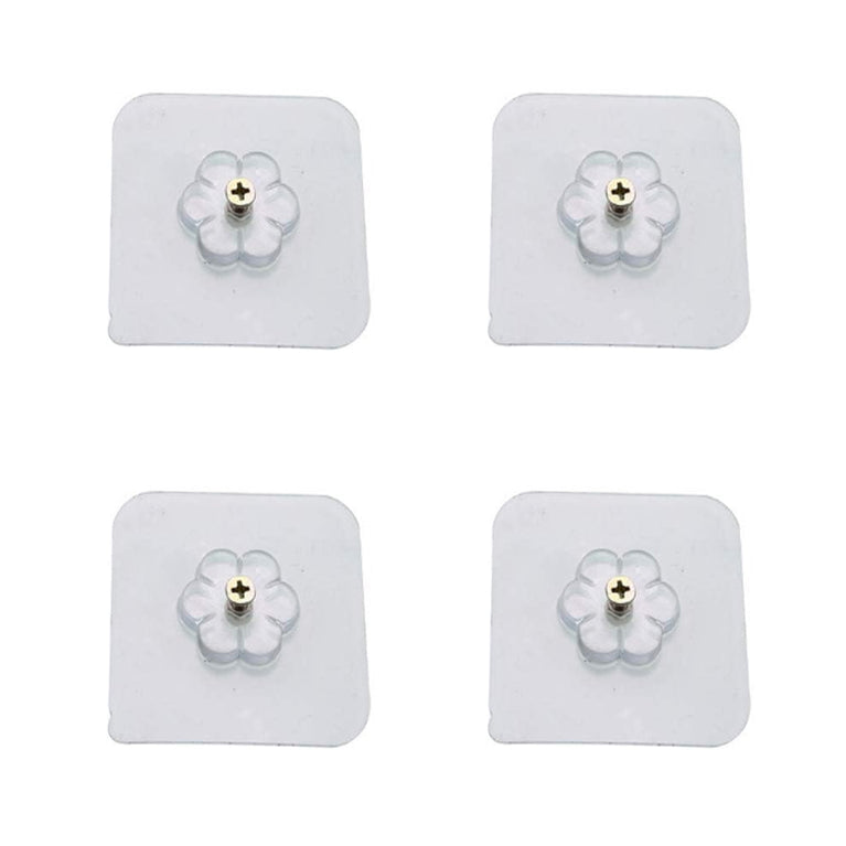 Self Adhesive Hooks Sticker  Screw Nut And Bolt Type (4 Pcs Set)