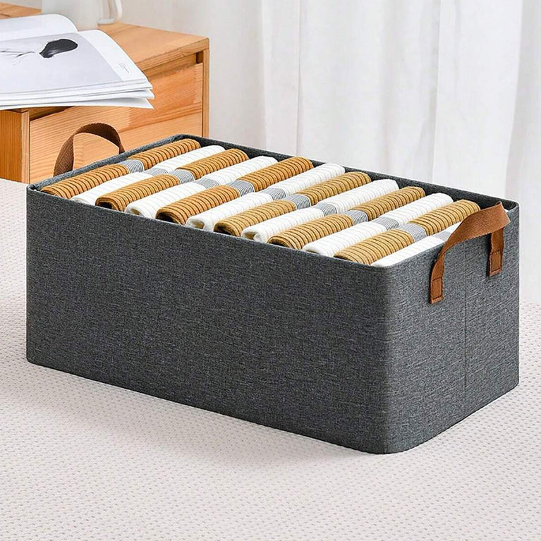 Cloth Storage Baskets Closet Storage Bins Canvas Fabric Storage Basket For Shelves Basket Organizers For Shelf Storage Bins For Clothes (4827 Cm)