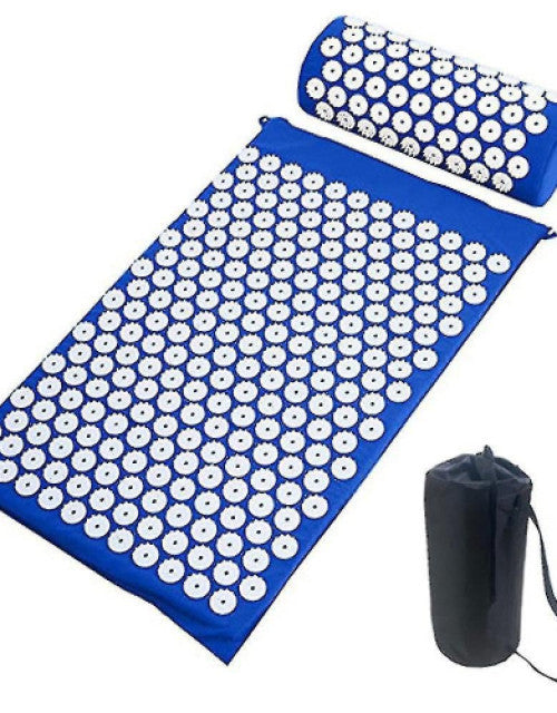 Acupressure Mat and Cushion Set, Pure Cotton Detachable Massage Pad with Carry Bag