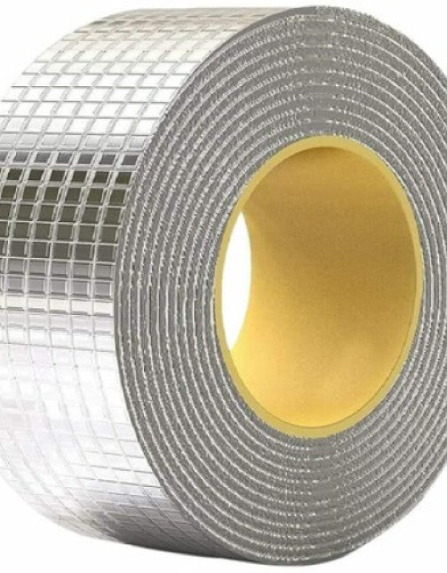 Aluminium Foil Self adhesive UV Protection Waterproof Tape Suitable for Roof Leak (Pack of 1)