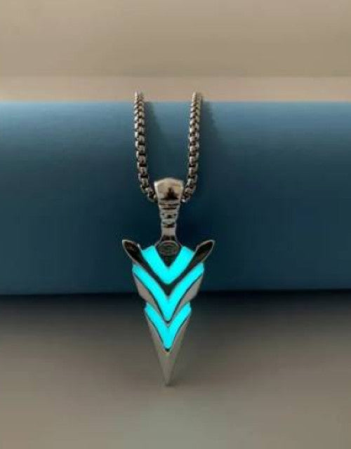 Arrow Alloy Pendant with Stainless Steel Box Chain for Men & Boy