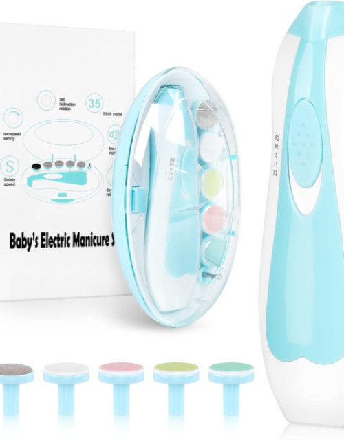 Baby Nail Trimmer Electric,Baby Nail Clippers, 6 in 1 Baby Nail File