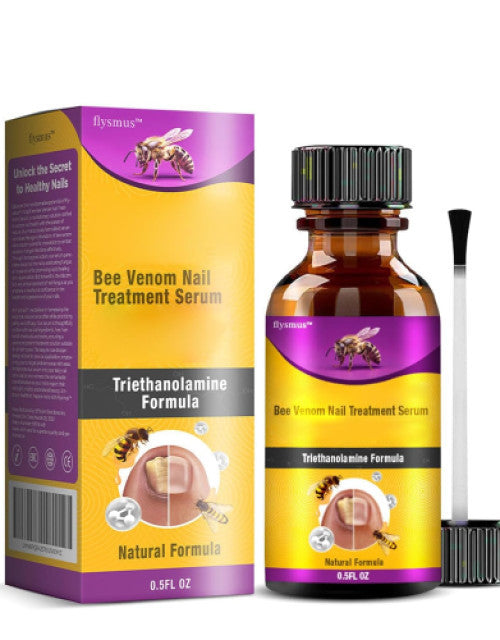 Bee Venom Nail Treatment Serum, Natural Ingrown Toenail and Nail Growth Repair ( Pack Of 1)