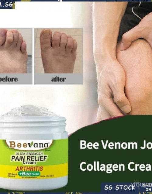 BEEVANA Pain Relief Ointment - Helpful in joint pain such as knee pain, back pain, elbow pain, neck pain, shoulder pain, and other joint discomforts (50 GM of Pack Of 2)