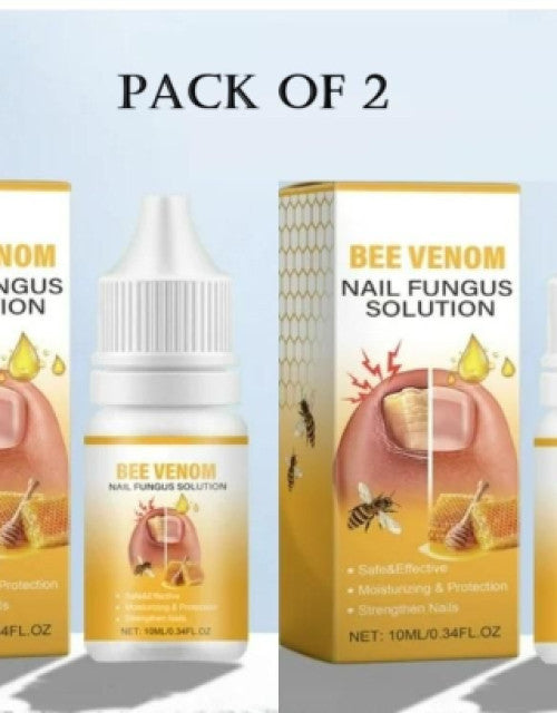 BeeVenom Nail Fungus Solution 10ml Each (Pack of 2)