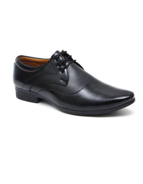 Black lace-up oxfords