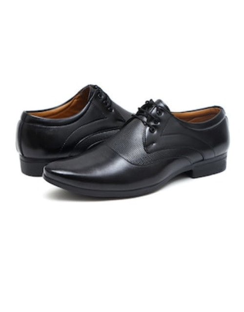 Black lace-up oxfords