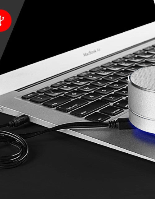 Bluetooth Speaker A10 Mini Portable with Reflective LED Light Compatible with All Smartphone Bluetooth Speaker