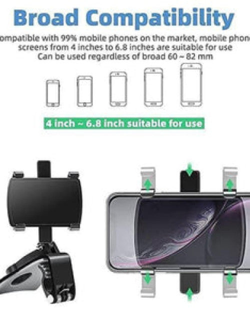 Car Cradle Mobile Phone Holder Mount Stand 360 Rotation