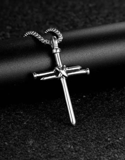 Christian Jesus Cross Nail Pendant for Men/Boy