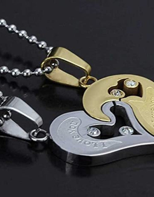 Couple Pendant Stainless Steel Pendant Set