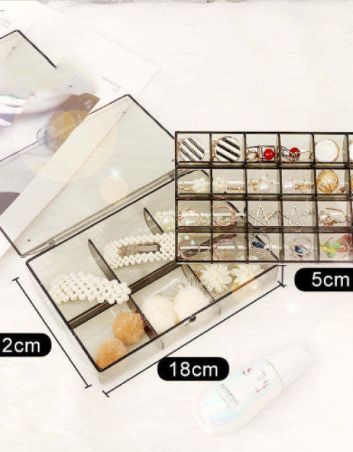 Earring Ring Necklace Girls Jewelry Organizer Case Plastic Jewelry Storage Box