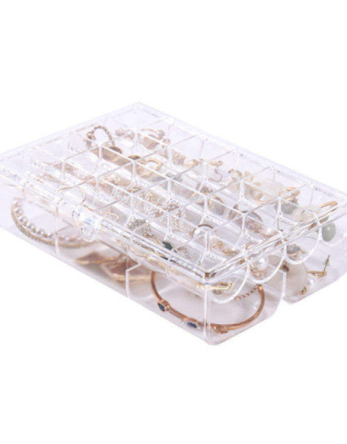 Earring Ring Necklace Girls Jewelry Organizer Case Plastic Jewelry Storage Box