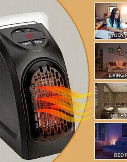 Electric Handy Heater | Wall-Outlet 400 Watts Electric Handy Room Heater (Room Heaters Home for Bedroom, Reading books, Work, Bathrooms, Rooms, Offices, Home)